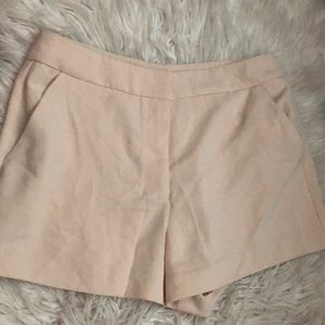 Tan high waisted shorts